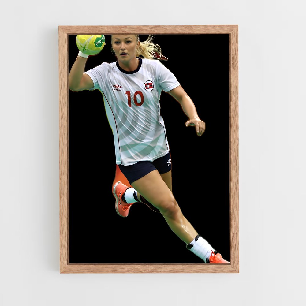 Poster Stine bredal – affiche Handball (vue 4)